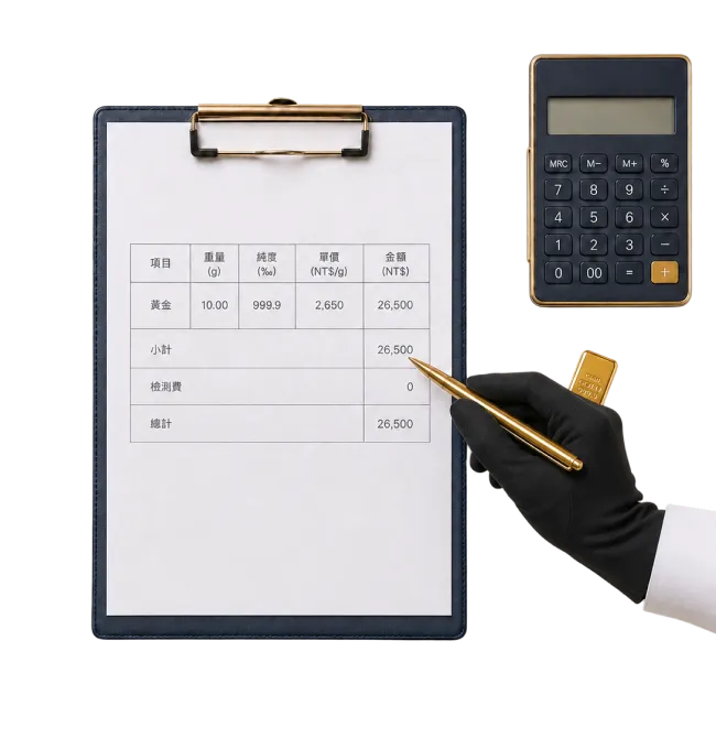 扣重、火耗與非貴金屬配件事前說明